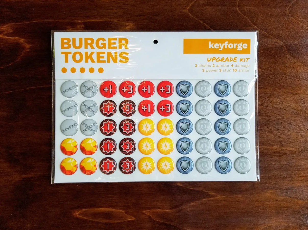 Keyforge - Burger Tokens - Upgrade Kit 1