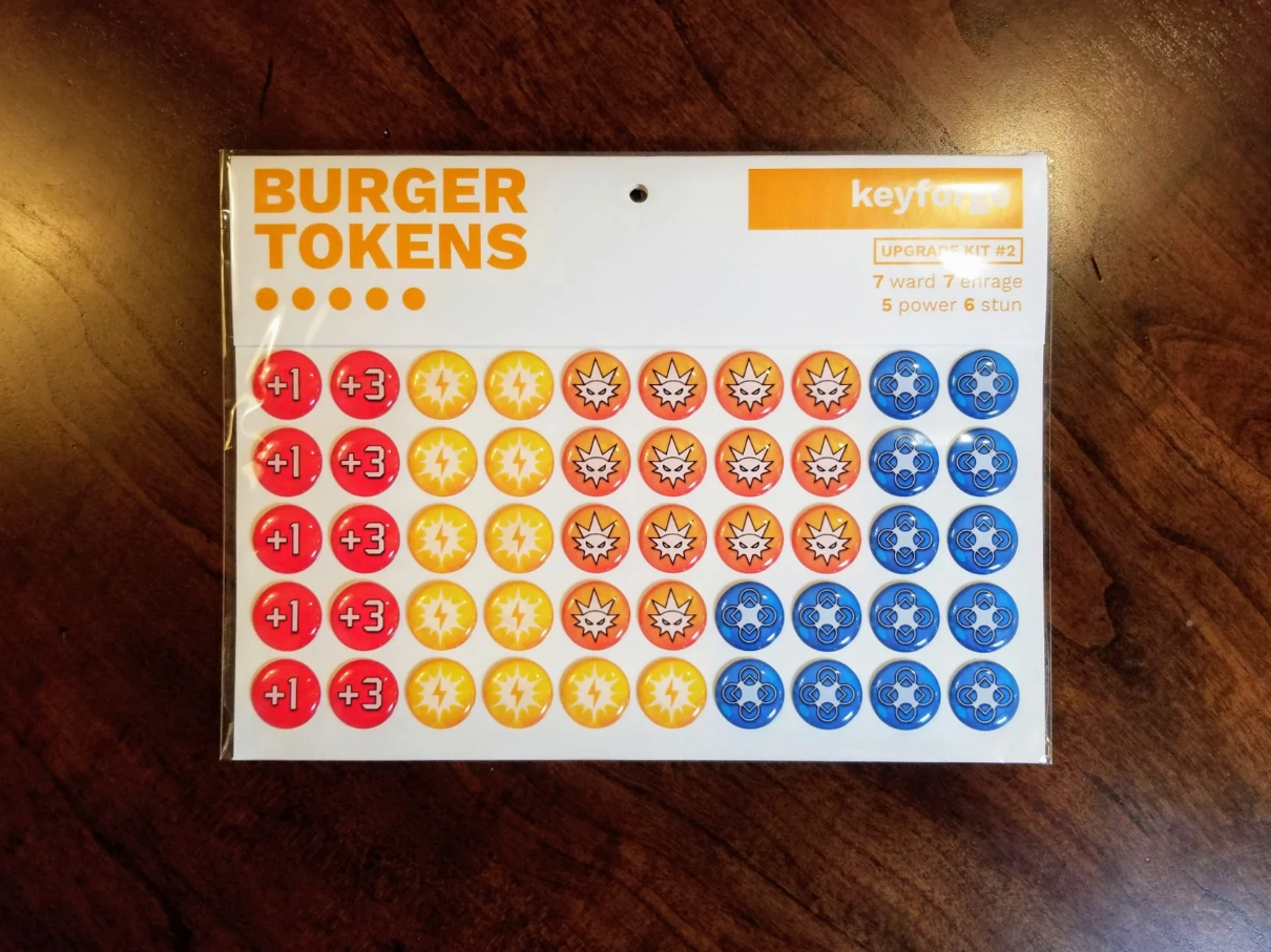 Keyforge - Burger Tokens - Upgrade Kit 2